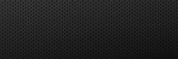 Metallic scratched black background. Minimalist ornament surface with round black pattern and monochrome mesh vector textured