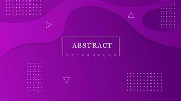 Purple gradient wave abstract background with triangle shapes and dots. Luxury business liquid backdrop geometric modern element and waving flow 3d curve flowing vector