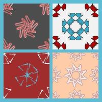 a collection of unique seamless patterns. suitable for home or office decoration vector