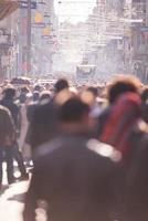 people crowd walking on street photo