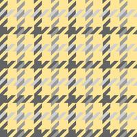 Yellow-Grey Houndstooth Seamless Print Vector Illustration Design Pattern