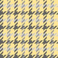 Yellow-Grey Houndstooth Seamless Print Vector Illustration Design Pattern