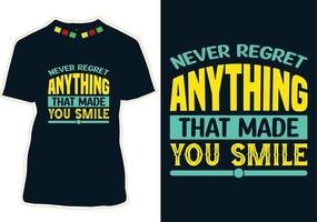 World Smile Day T-shirt Design vector