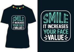 World Smile Day T-shirt Design vector