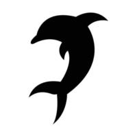 ilustración de conjunto de iconos de delfines. icono de ilustración relacionado con animales marinos. diseño simple editable vector