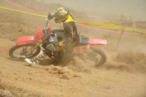 vista de moto de motocross foto