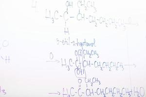 estructura de la molécula química en jabalí blanco foto