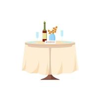 Reserved table in a restaurant. The concept of individual service, booking a personal place. Elegant illustration design reserved for cafes, restaurants, web sites. vector