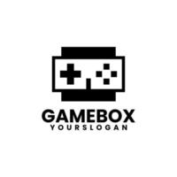 game box logo design vector