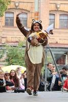 St Petersburg, Russia, 2021 - 9th annual sausage-dog parade in St Petersburg, Russia. The theme of this year is circus. photo