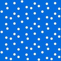 Blue bright background in white dots polka seamless pattern vector