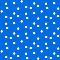 Blue bright background in white dots polka seamless pattern vector