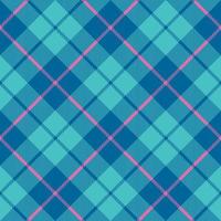 Baby blue pink pastel color plaid seamless pattern. Vector illustration.