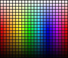 Color palette harmony. Colors shades and lights. Vector template.