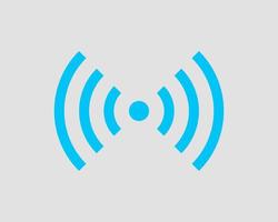 Free wi fi icon. Connection zone wifi vector symbol. Radio waves signal.