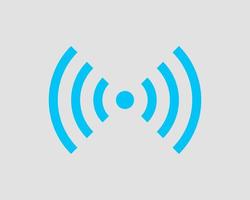 icono de wi-fi gratis. símbolo de vector wifi de zona de conexión. señal de ondas de radio.