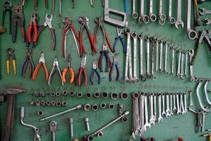 Tools on wall photo