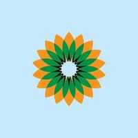 colored sunflowers logo vector