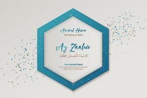 The Name of Allah, The Perceptible, Az Zaahir vector