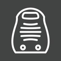 Heater Line Inverted Icon vector