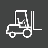 Lifter Line Inverted Icon vector