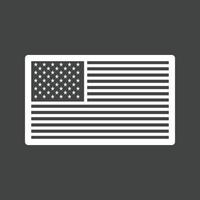 United States Line Inverted Icon vector