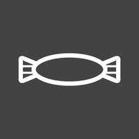 Toffee Line Inverted Icon vector