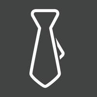 Business Tie Line Inverted Icon vector