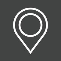 Marker II Line Inverted Icon vector