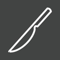 Knife Line Inverted Icon vector