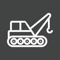 Lifter Line Inverted Icon vector