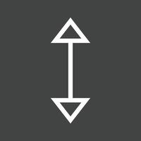 Up-Down II Line Inverted Icon vector