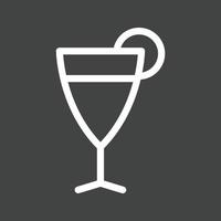 Cosmopolitan Line Inverted Icon vector