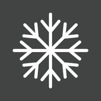 icono de línea de refrigeración invertida vector