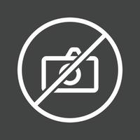 No Pictures Line Inverted Icon vector