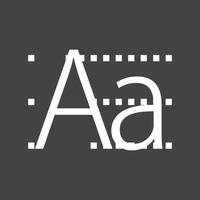 Alphabet Line Inverted Icon vector