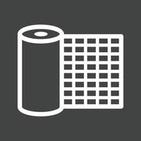 Buckram Line Inverted Icon vector