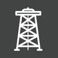 Derrick Line Inverted Icon vector