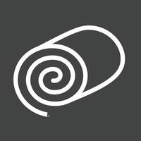 Swiss roll I Line Inverted Icon vector