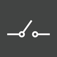 Switch Line Inverted Icon vector