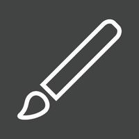 Brush Line Inverted Icon vector