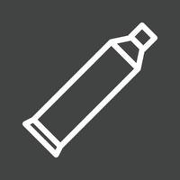 Toothpaste Line Inverted Icon vector