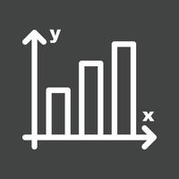 Statistics Line Inverted Icon vector