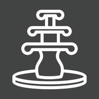 Fountain Line Inverted Icon vector