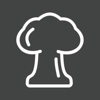 Explosion Line Inverted Icon vector