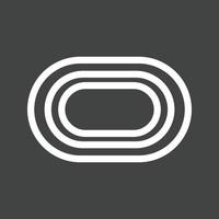 Stadium Line Inverted Icon vector