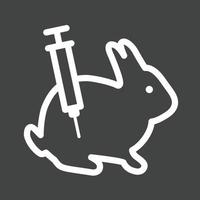 Experiment Line Inverted Icon vector
