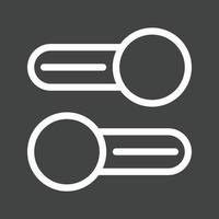 Multiple Switches Line Inverted Icon vector