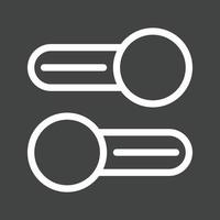 Multiple Switches Line Inverted Icon vector