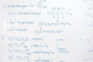 estructura de la molécula química en jabalí blanco foto